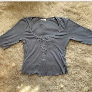 Doen Bea Tee Prairie Blue  Cotton M